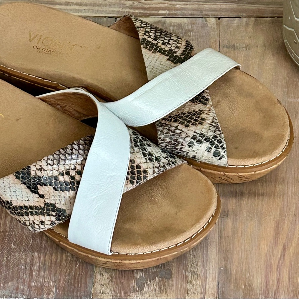 Vionic Montego Leather Platform Wedge Sandal - image 3